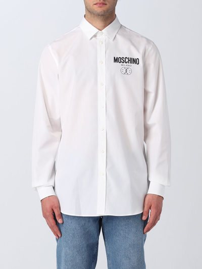 Shop Moschino Couture Shirt In Cotton In White