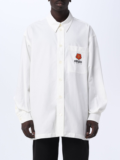 Shop Kenzo Shirt In Cotton In White
