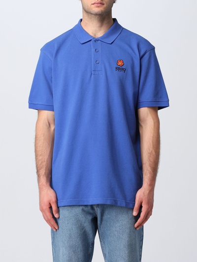 Shop Kenzo Polo Shirt  Men In Blue