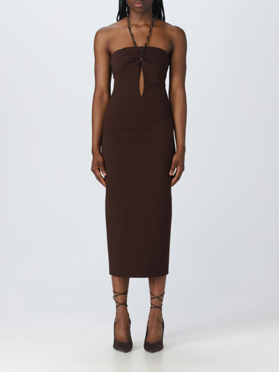 Shop Attico Dress The  Woman Color Brown