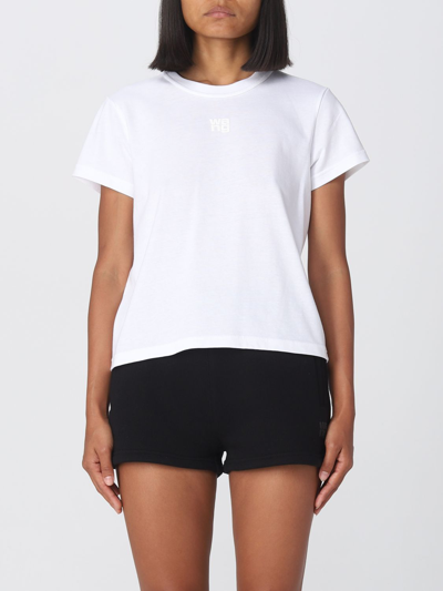 Shop Alexander Wang T-shirt  Woman Color White