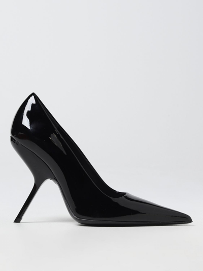 Ferragamo Eva 105mm Patent Leather Pumps In Black