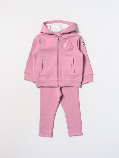 Shop Moncler Jumpsuit  Kids In Pink