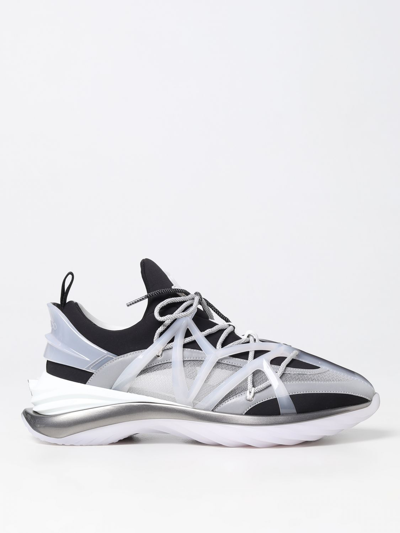 Shop Jimmy Choo Cosmos Sneakers In Neoprene And Mesh Rubber In White