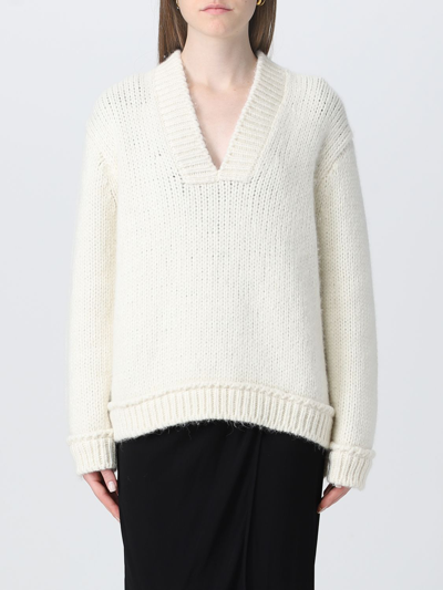 Tom Ford V-neckline Sweater Women In White