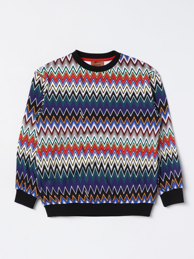 Shop Missoni Cotton Sweatshirt In Multicolor