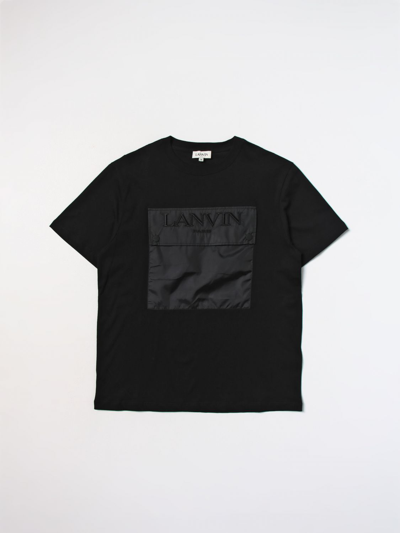 Shop Lanvin T-shirt  Kids Color Black