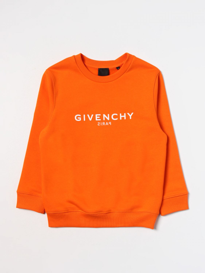 Shop Givenchy Cotton Sweatshirt In Orange