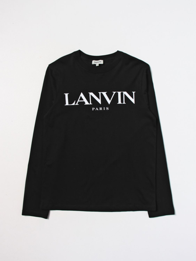 T恤 LANVIN 儿童 颜色 黑色