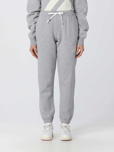 Shop Autry Cotton Pants In Grey