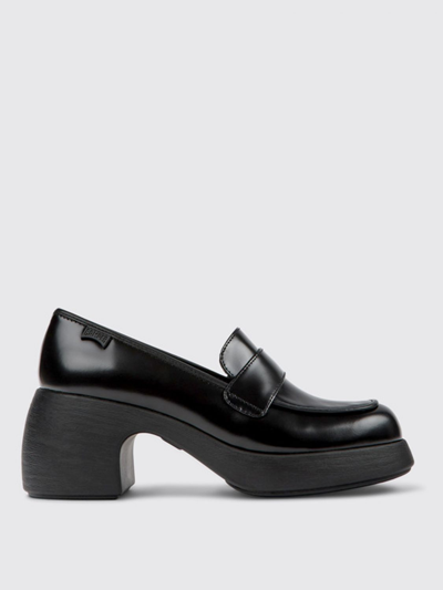 Camper Thelma Leather Mocc In Black
