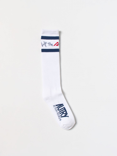 Shop Autry Socks In Cotton Blend In Grey