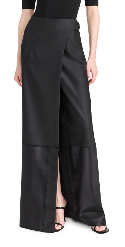 Shop Victoria Beckham Infinity Skirt Black