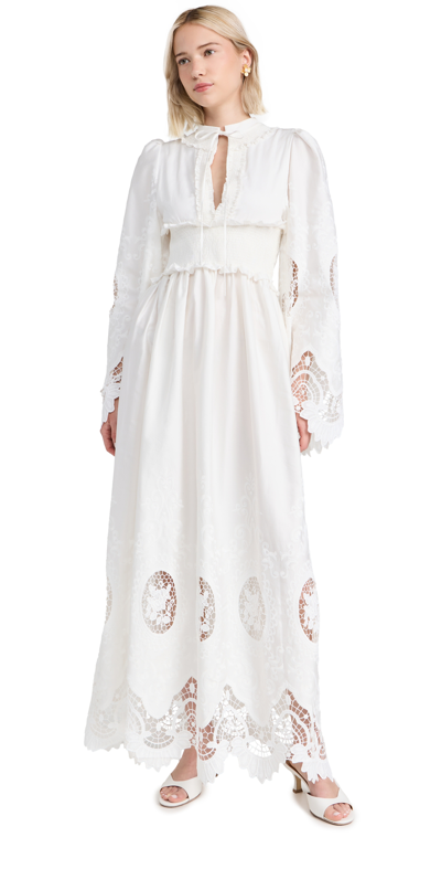 Shop Lug Von Siga Tiara Dress Off White