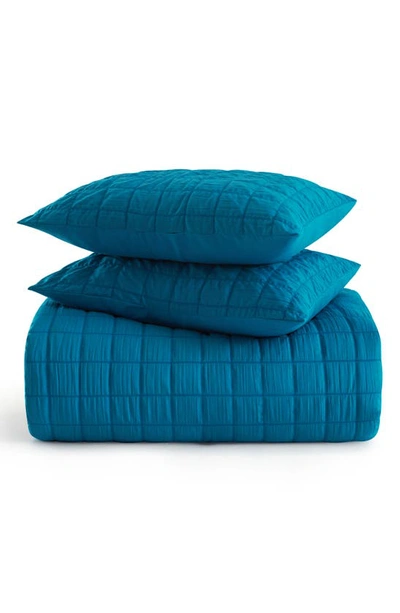 Shop Chic Jessa Washed Garment Dyed 7-piece Comforter Set In Blue