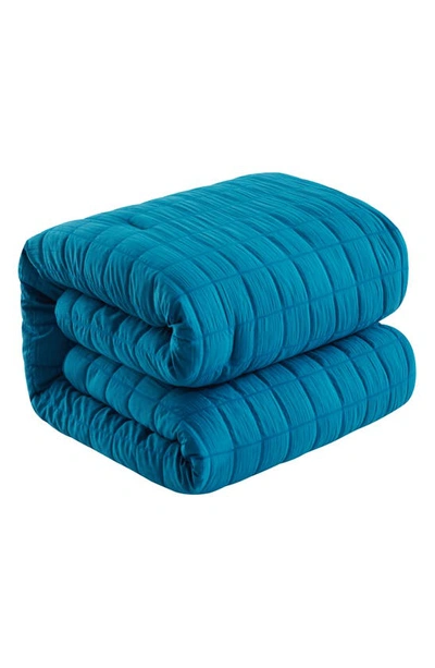 Shop Chic Jessa Washed Garment Dyed 7-piece Comforter Set In Blue