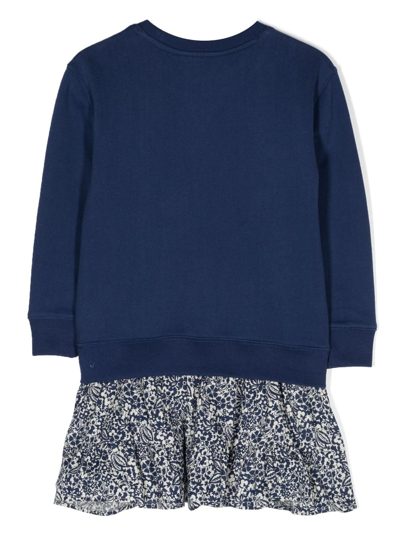 Polo Ralph Lauren Cotton Sweater Dress In Blue