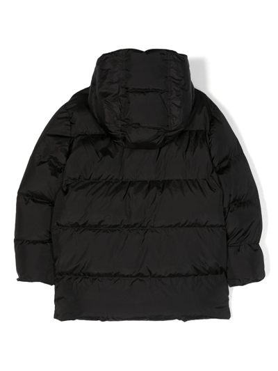 Shop Dsquared2 Padded Hooded Jacket In Black