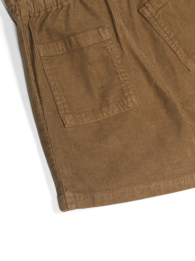 Shop Bonpoint High-waisted Corduroy Shorts In Brown
