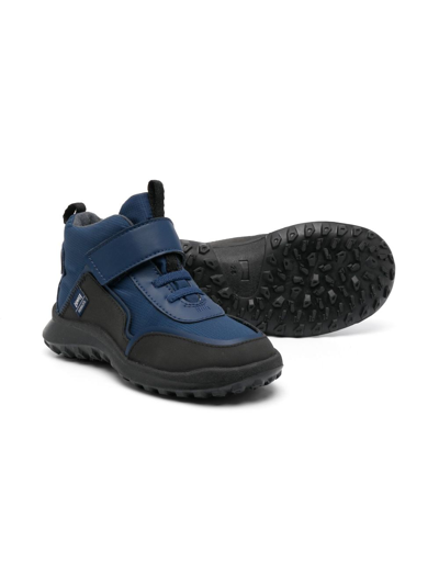 Camper Circular High-top Sneakers In Blue