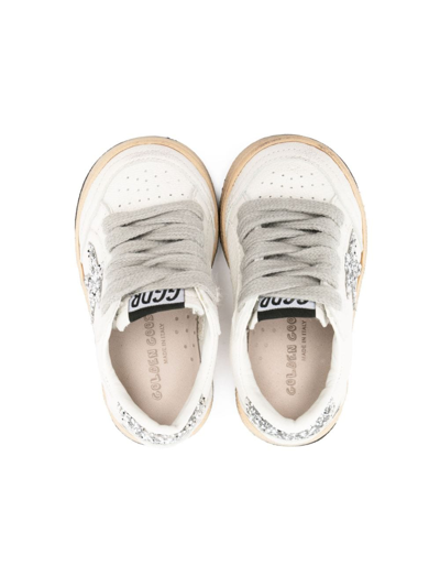 Golden Goose Ball Star Leather Sneakers In Neutrals