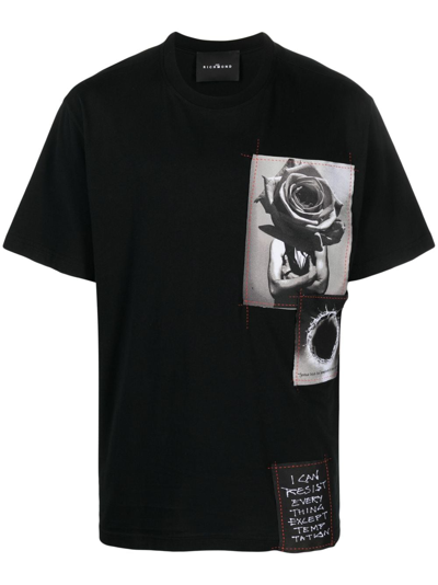 Shop John Richmond Jimo Photograph-print T-shirt In Black