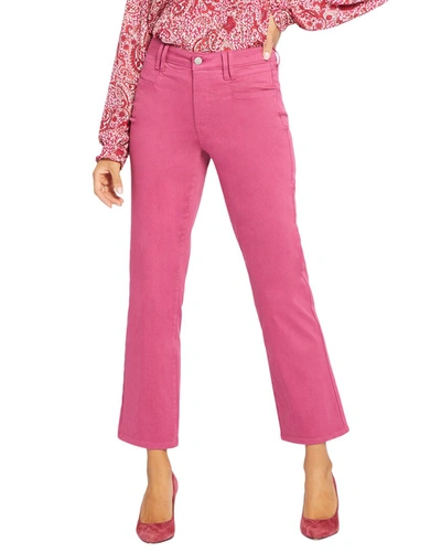 Shop Nydj Bailey Relaxed Straight Ankle Jean In Pink