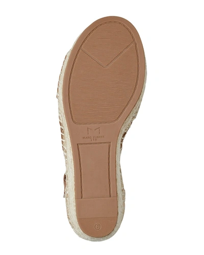 Shop Marc Fisher Ltd Able Leather Sandal In Brown