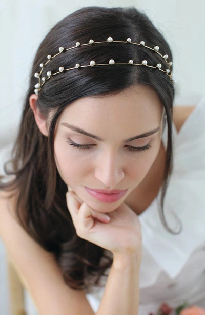 Shop Brides And Hairpins Florence Headband In Gold