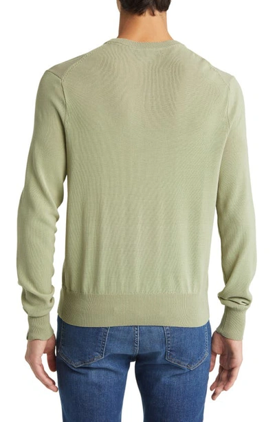 Shop Rag & Bone Nolan Cotton Blend Crewneck Sweater In Tea