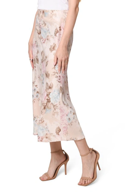 Shop Wayf Rosalina Slip Skirt In Shadow Floral
