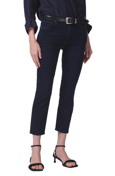 Shop Citizens Of Humanity Isola Crop Straight Leg Jeans In Chamber