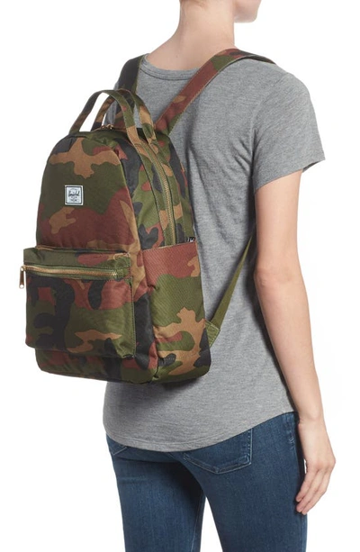 Shop Herschel Supply Co Nova Mid Volume Backpack In Woodland Camo