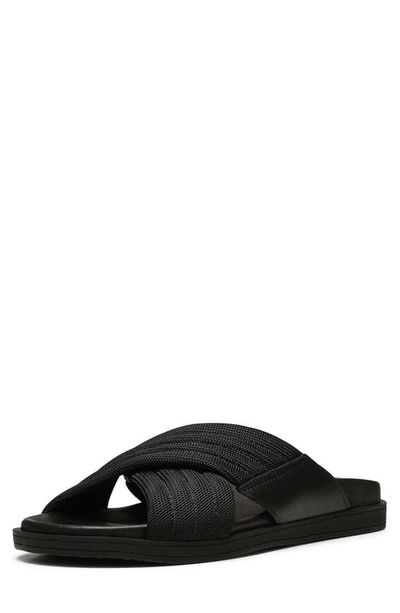 Shop Donald Pliner Mateo Crisscross Slide Sandal In Black