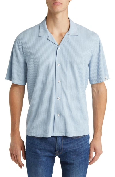 Shop Rag & Bone Avery Seersucker Button-up Shirt In Light Blue