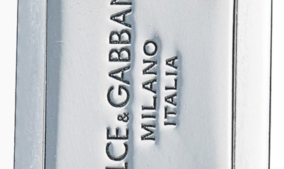 Shop Dolce & Gabbana Logo Pendant Necklace In Silver