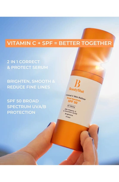 Shop Beautystat Universal C Skin Refiner Vitamin C Serum + Spf 50 Mineral Sunscreen, 1 oz