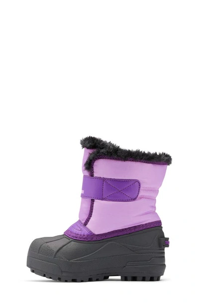 Shop Sorel Kids' Snow Commander Insulated Waterproof Boot In Gumdrop/ Purple