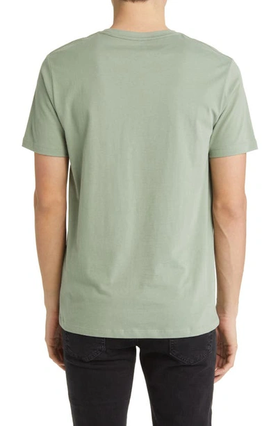 Shop Allsaints Brace Tonic Slim Fit Cotton T-shirt In Wheatgrass Green