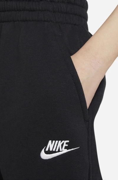 Shop Nike Kids' Sportswear Club Fleece Sweatpants In Black/ Black/ White