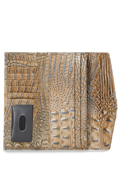 Shop Brahmin Veronica Melbourne Croc Embossed Leather Envelope Wallet In Cliffside