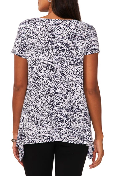 Chaus Sharkbit Tunic In Blue/ White