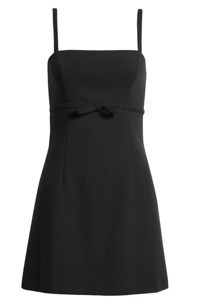 Shop French Connection Whisper Ruth Bow Dress In Blackout