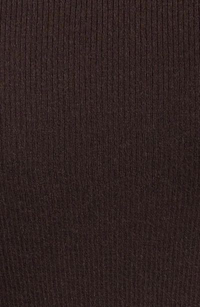 Shop Michael Kors Hutton Cashmere Rib Sweater In Chocolate