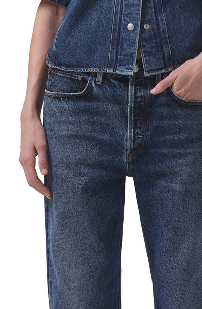 Shop Agolde Fran Wide Leg Organic Cotton Jeans In Control