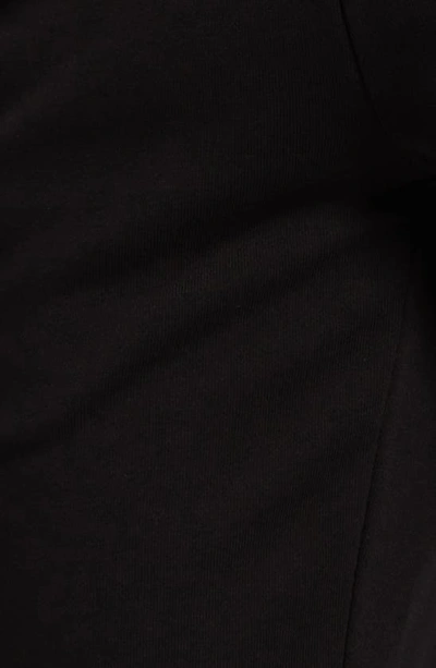 Shop Moncler Logo Embroidered Cotton Sweatpants In Black