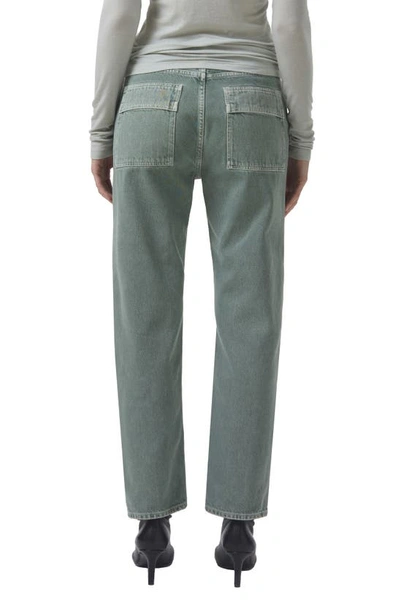 Shop Agolde Cooper Relaxed Cargo Organic Cotton Jeans In Salamander