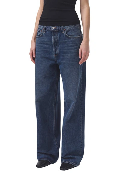 Shop Agolde Low Slung Baggy Organic Cotton Jeans In Image