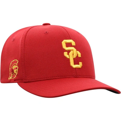 Shop Top Of The World Cardinal Usc Trojans Reflex Logo Flex Hat