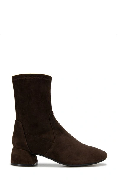 Gentle Souls By Kenneth Cole Emily Zip Bootie In Chocolate Suede